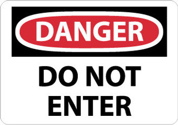 Danger: Do Not Enter - 10X14 - PS Vinyl - D104PB