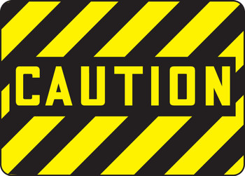 OSHA Caution Safety Sign - Caution 10" x 14" Plastic 1/Each - MEQM500VP