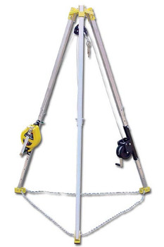 French Creek 7' Tripod, 50' Stainless Steel Rescue Lifeline, 50' Work Winch - S50SS-M7