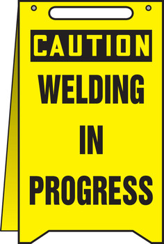 OSHA Caution Fold-Ups: Welding In Progress 20" X 12" - MF116