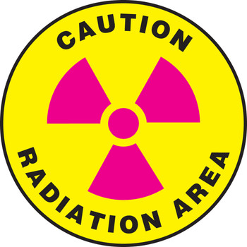 FLOOR SIGN - RADIATION 8" Slip-Gard - MFS0608