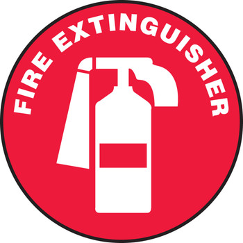 Slip-Gard Floor Sign: Fire Extinguisher 17" Slip-Gard - MFS1417