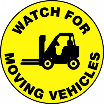 Slip-Gard Floor Sign: Watch For Moving Vehicles 17" Slip-Gard - MFS743