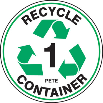 RECYCLE FLOOR MARKING SIGNS Recycle Material: CANS 8" 1/Each - MFS910
