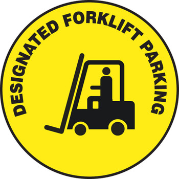 Slip-Gard Floor Sign: Designated Forklift Parking Slip-Gard 1/Each - MFS932