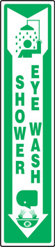 Safety Sign: Shower - Eye Wash 18" x 4" Aluma-Lite 1/Each - MFSD510XL