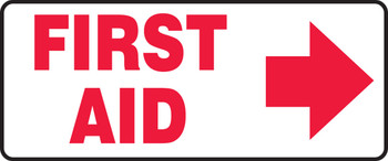 Safety Sign: First Aid 7" x 17" Aluminum 1/Each - MFSD585VA