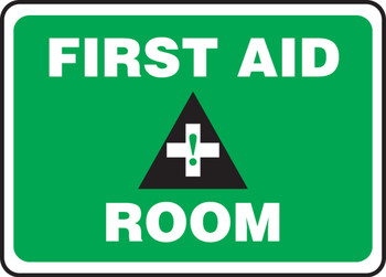 Safety Sign: First Aid Room 7" x 10" Dura-Plastic 1/Each - MFSD973XT