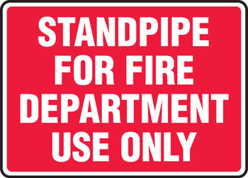 Fire Safety Sign 10" x 14" Adhesive Vinyl 1/Each - MFXG575VS