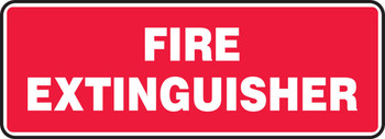 Fire Safety Sign 5" x 14" Aluma-Lite 1/Each - MFXG577XL