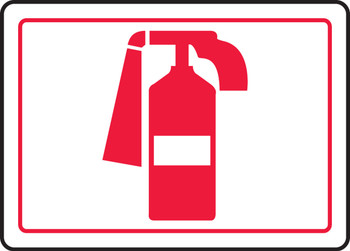 Fire Safety Sign 10" x 14" Plastic 1/Each - MFXG913VP