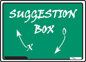 Safety Sign: Suggestion Box 10" x 14" Plastic 1/Each - MGNF563VP