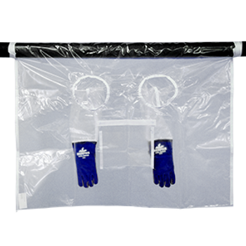 High Temperature Glove Bag 300°F 72"x120" w/ 2 Glove Sets - PC30072120