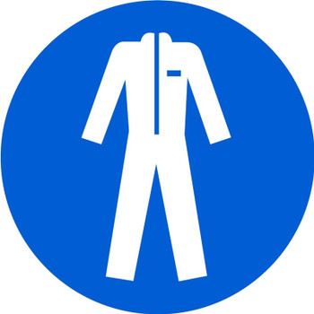 ISO Mandatory Safety Sign: Wear Protective Clothing (2011) 12" Plastic 1/Each - MISO177VP