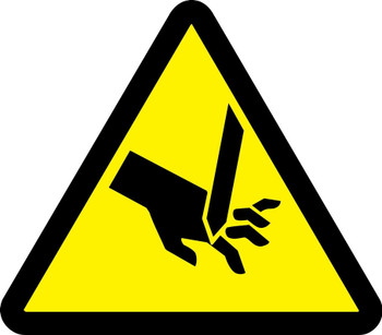 ISO Safety Sign - Warning - 2003/2011 12" Adhesive Vinyl 1/Each - MISO386VS
