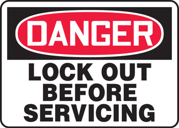 Lockout/Tagout Sign 10" x 14" Accu-Shield 1/Each - MLKT010XP