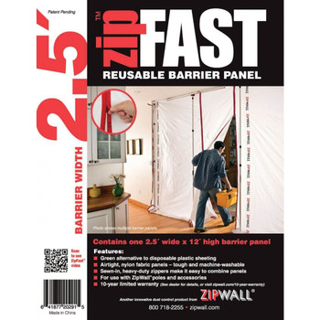 ZipWall ZipFast 2.5' Panel ZF2