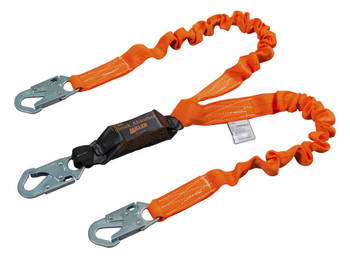 Miller Titan™ II 6 ft. Double Leg Stretch Pack-Type Shock-Absorbing Lanyard w/Locking Snap Hook T6121SS-Z7/6FTAF