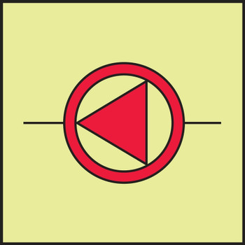 IMO - FIRE CONTROL EQUIPMENT 6" x 6" Lumi-Glow Dura-Adhesive 1/Each - MLMR802GE