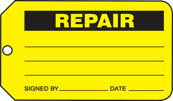 Safety Tag: Repair RP-Plastic - MMT336PTP