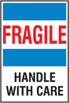International Shipping Labels: Fragile - Handle With Care 6" x 4" - MPC103