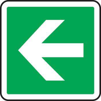 CSA Pictogram Sign: Arrow (Green with Graphic) 12" square Aluminum 1/Each - MPCS576VA