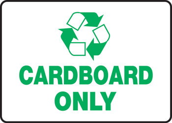 Safety Signs: Cardboard Only 5" x 7" Dura-Fiberglass 1/Each - MPLR556XF