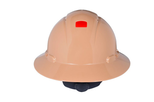 3M Full Brim Hard Hat H-811R-UV - Tan 4-Point Ratchet Suspension - with Uvicator - 20 EA/Case