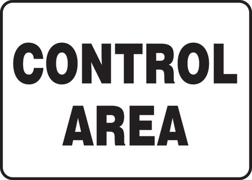 Safety Sign: Control Area 10" x 14" Aluminum 1/Each - MRAD917VA