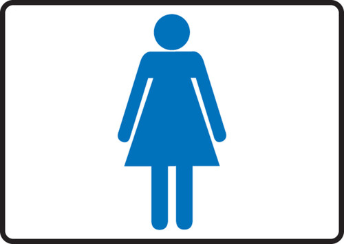Restroom Sign: Women 10" x 14" Aluma-Lite 1/Each - MRST511XL