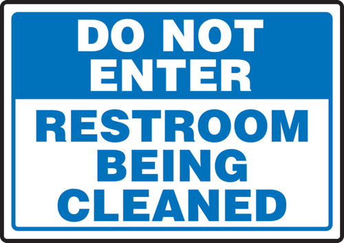 RESTROOM SIGNS 10" x 14" Adhesive Vinyl 1/Each - MRST535VS