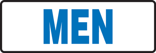 Restroom Sign: Men 4" x 12" Dura-Fiberglass 1/Each - MRST561XF