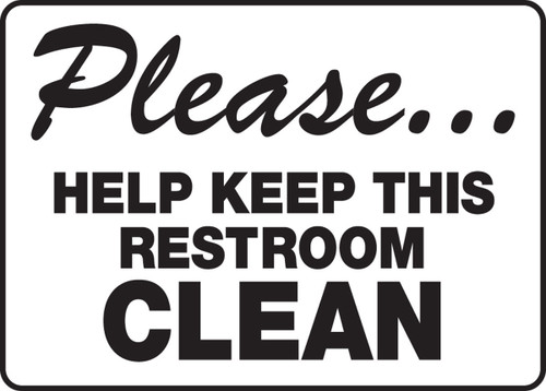 RESTROOM SIGNS 10" x 14" Aluminum 1/Each - MRST905VA