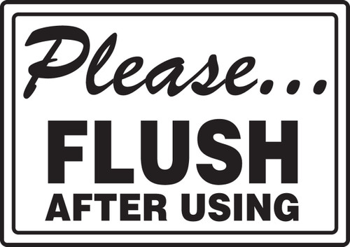 RESTROOM SIGNS 7" x 10" Dura-Plastic 1/Each - MRST906XT