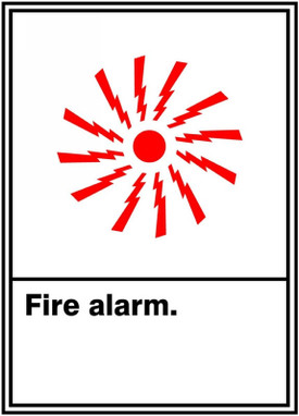 ANSI SIGN - FIRE ALARM 14" x 10" Dura-Fiberglass 1/Each - MRXG503XF