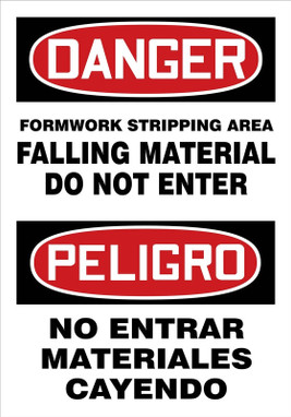 Spanish Bilingual Safety Sign 20" x 14" Aluma-Lite 1/Each - MSCR103XL