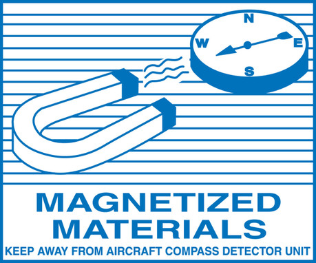 Hazardous Material Shipping Label: Magnetized Materials 3 1/4" x 4" Adhesive Coated Paper 500/Roll - MSL227