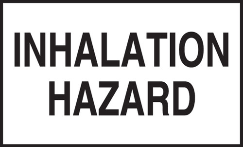 DOT Shipping Label: Hazard Class 6 - Inhalation Hazard 3" x 5" Adhesive Poly 250/Roll - MSL604EV2