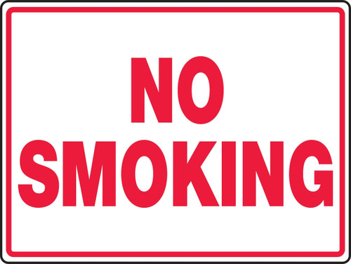 Smoking Control Sign 18" x 24" Accu-Shield 1/Each - MSMK963XP