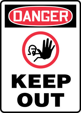 OSHA Danger Safety Sign: Keep Out 14" x 10" Aluma-Lite 1/Each - MTDX017XL