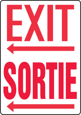 Exit (Arrow Left) 14" x 10" - MTFC506XP