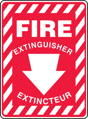 Fire Extinguisher (Arrow) 18" x 4" - MTFC588VS