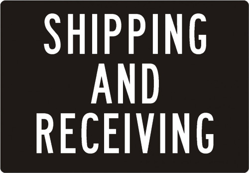 Safety Sign: Shipping and Receiving 14" x 20" Accu-Shield 1/Each - MVHR429XP