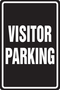 Parking Sign: Visitor Parking 18" x 12" Aluma-Lite 1/Each - MVHR433XL