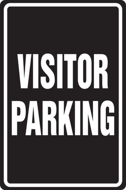 Parking Sign: Visitor Parking 18" x 12" Accu-Shield 1/Each - MVHR433XP