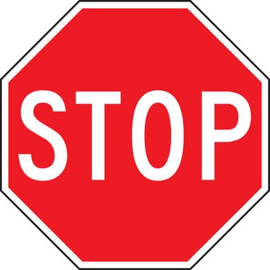 Safety Sign: Stop 18" Octagon Aluma-Lite 1/Each - MVHR473XL