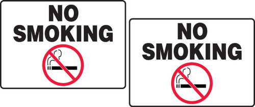Tabletop Sign: No Smoking 3 1/2" x 5" 1/Each - PAT234