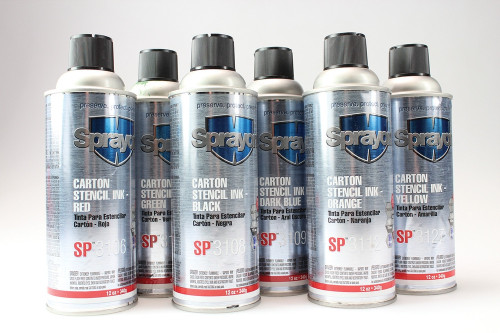 Specialty Marking Paints: Quick-Drying Waterproof Stencil Inks Black 16 oz. 1/Each - PMA162BK