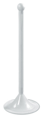 Stanchion Barriers: Regular-Duty Stanchion Posts Black 33" H 1/Each - PRC633BK