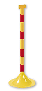 Striped Color Regular Duty Posts 33" H - PRC635BKYL